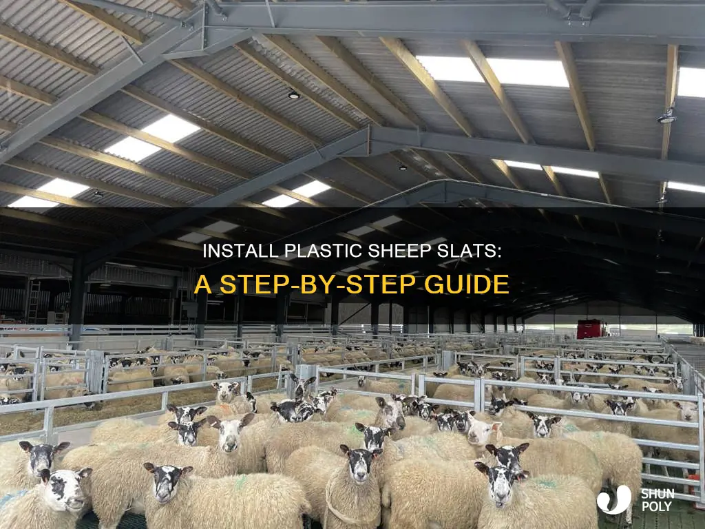 how to fit plastic sheep slats