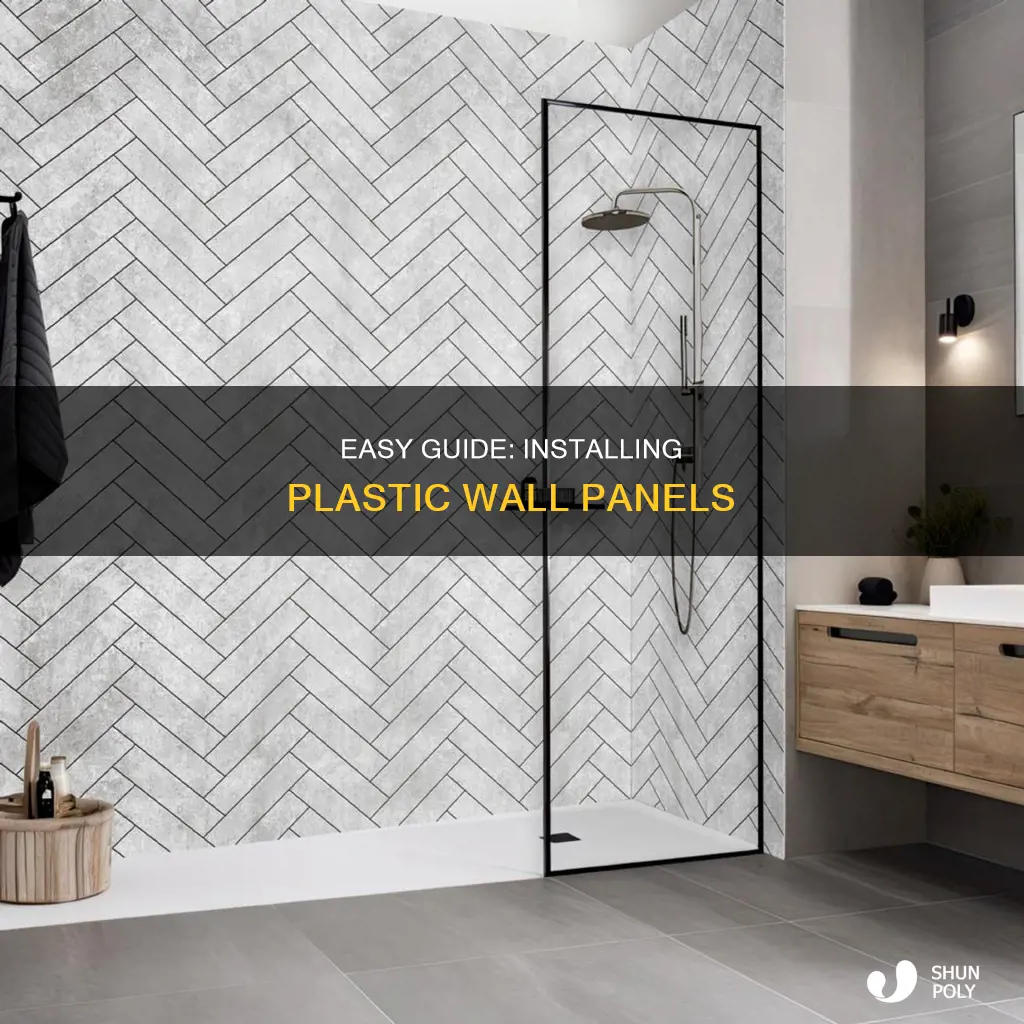 how to fit plastic wall panels