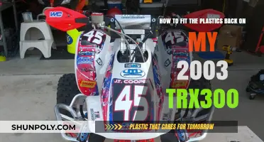 Reviving Your Ride: A Guide to Reattaching Plastics on a 2003 TRX300