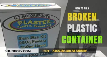 Mending Plastic Containers: Quick and Easy Fixes