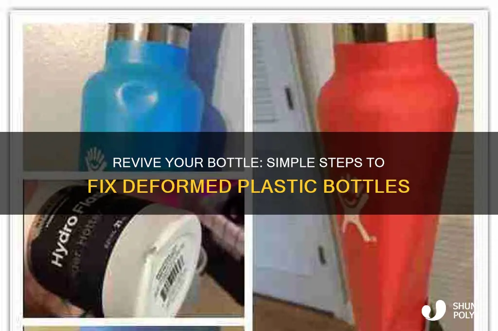 how to fix a deformed plastic bottle