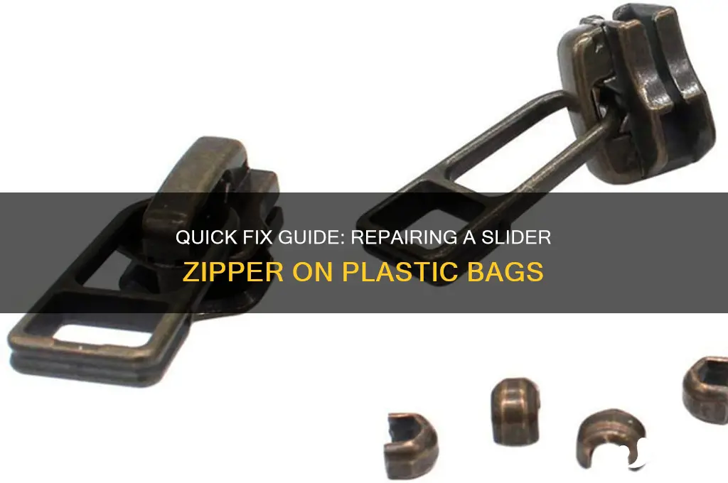 how to fix a slider zipper plastic bag