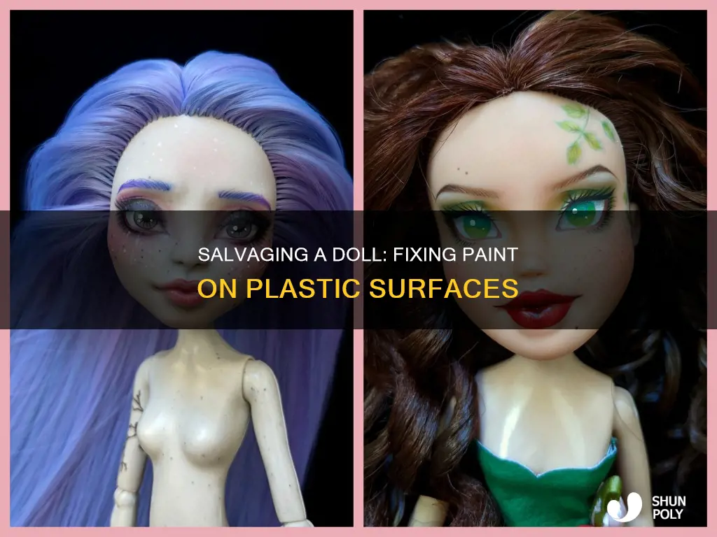 how to fix bad paint job on plastic doll
