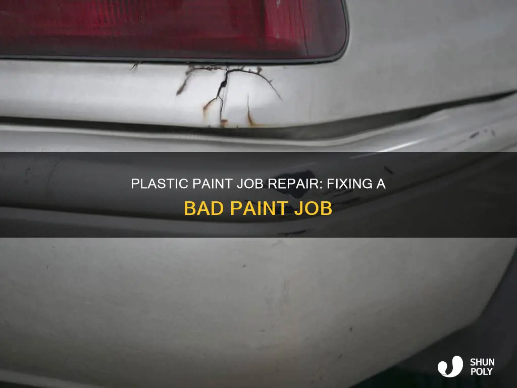 how to fix bad paint job on plastic