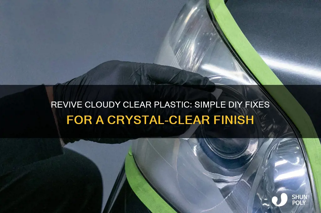 how to fix cloudy clear plastic
