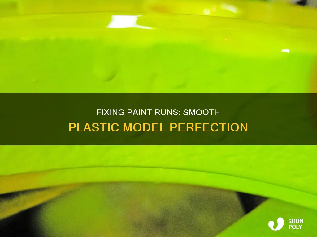 how to fix paint runs on plastic models