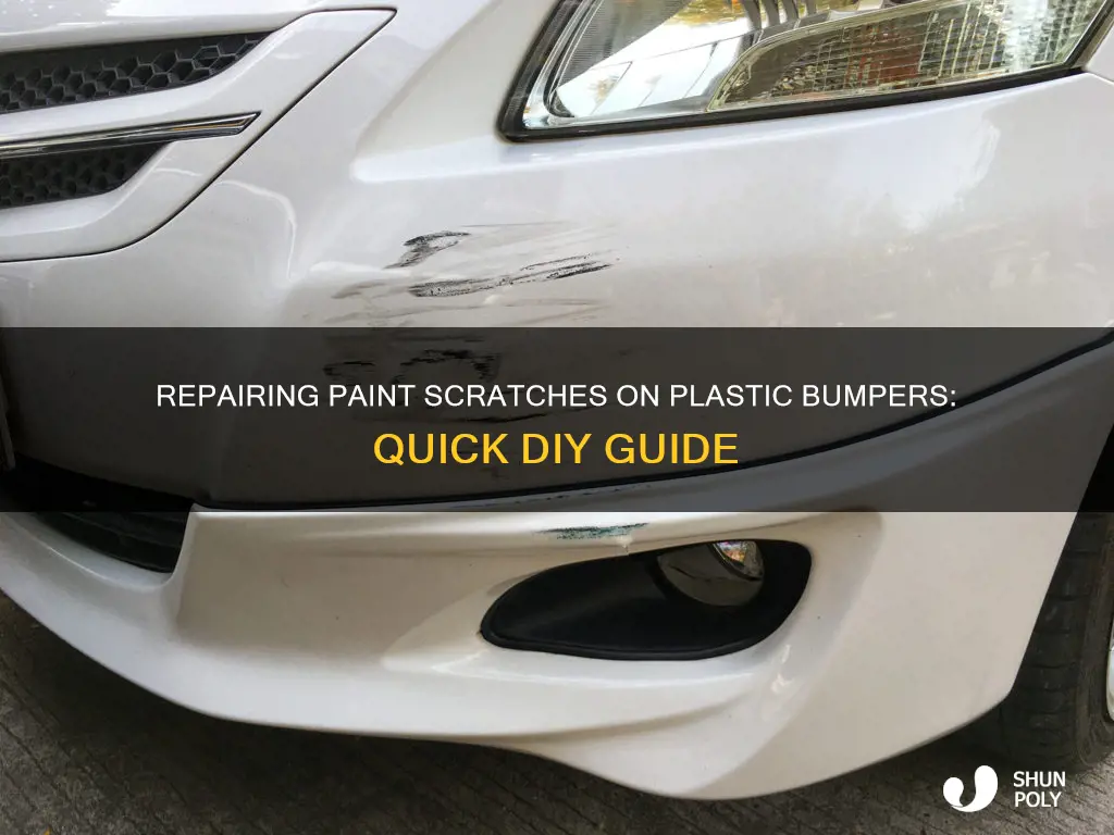 how to fix paint scratch on plastic bumper