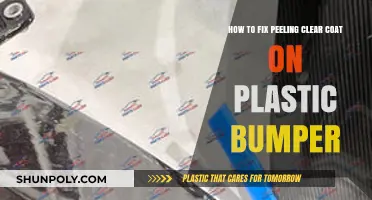 Revive Your Bumper: Easy Steps to Repair Peeling Clear Coat on Plastic