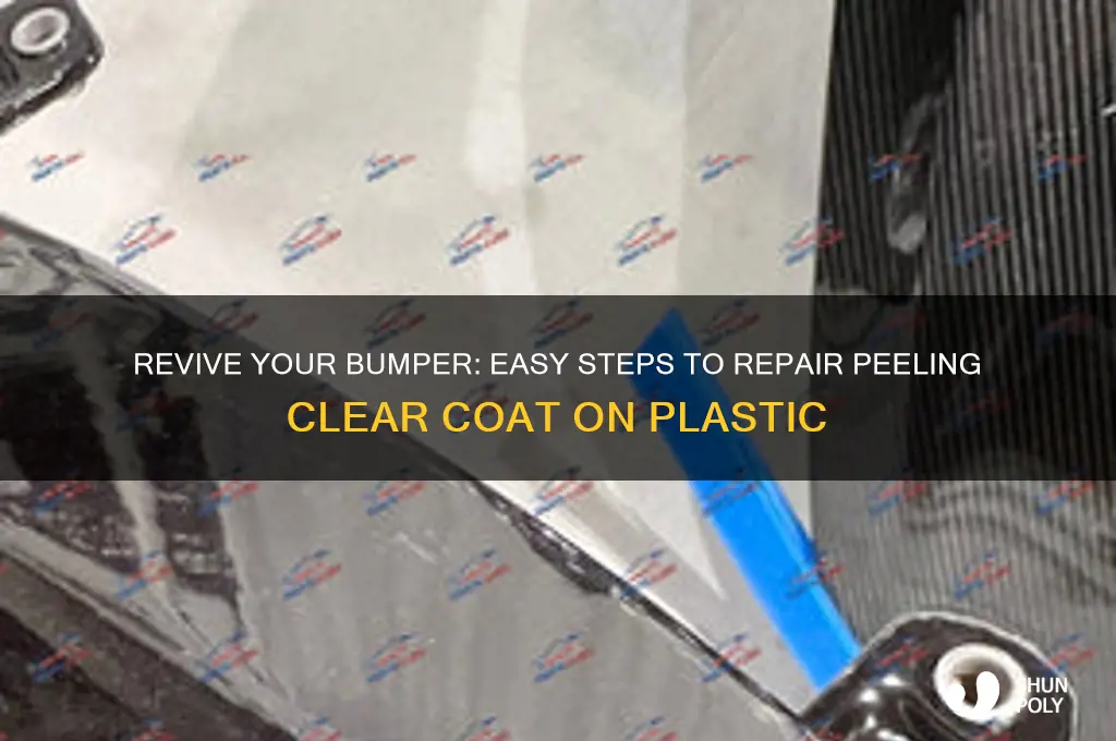 how to fix peeling clear coat on plastic bumper