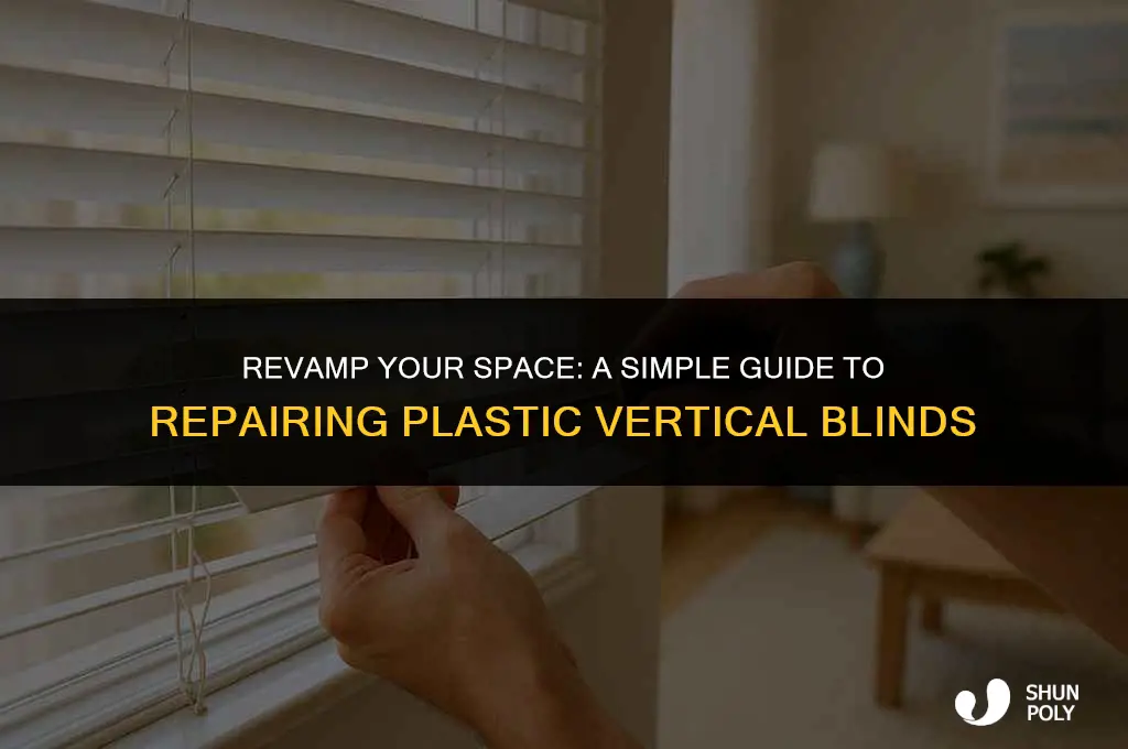 how to fix plastic vertical blinds