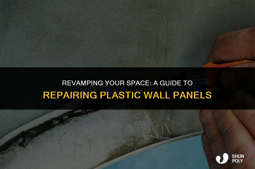 how to fix plastic wall panels