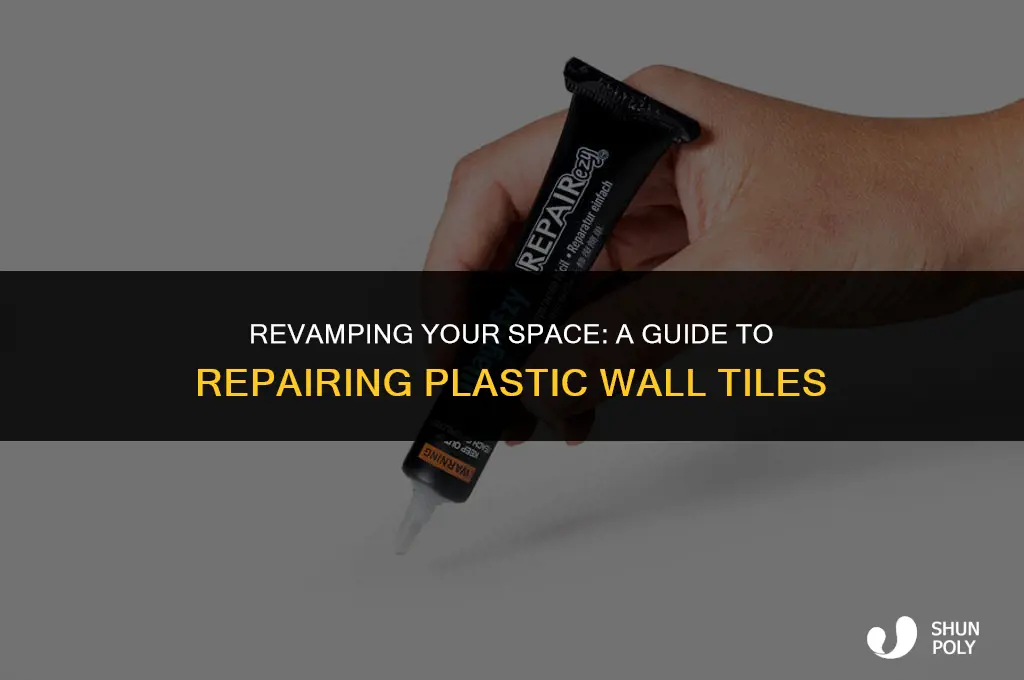 how to fix plastic wall tiles