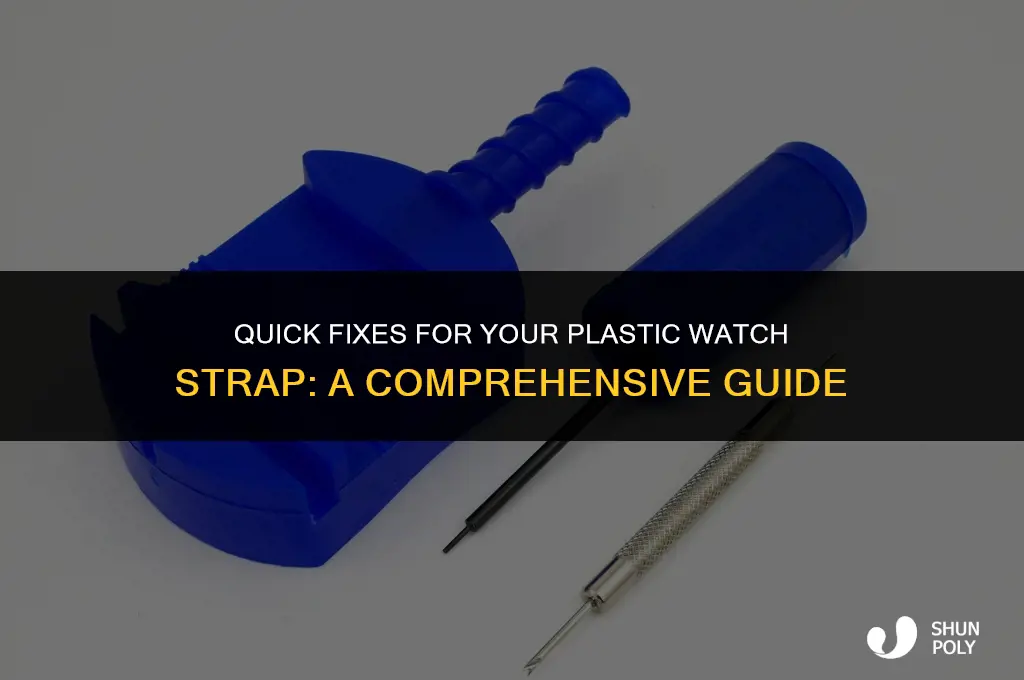 how to fix plastic watch strap