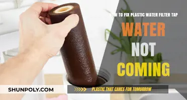 Troubleshooting Guide: No Water Flow from Plastic Water Filter Tap