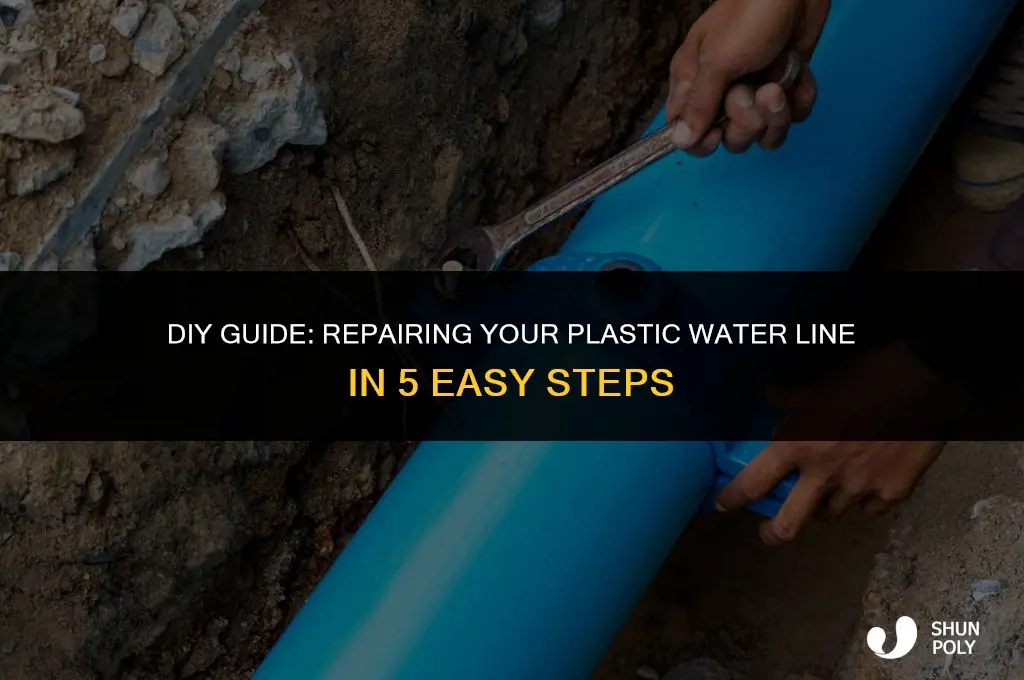 how to fix plastic water line