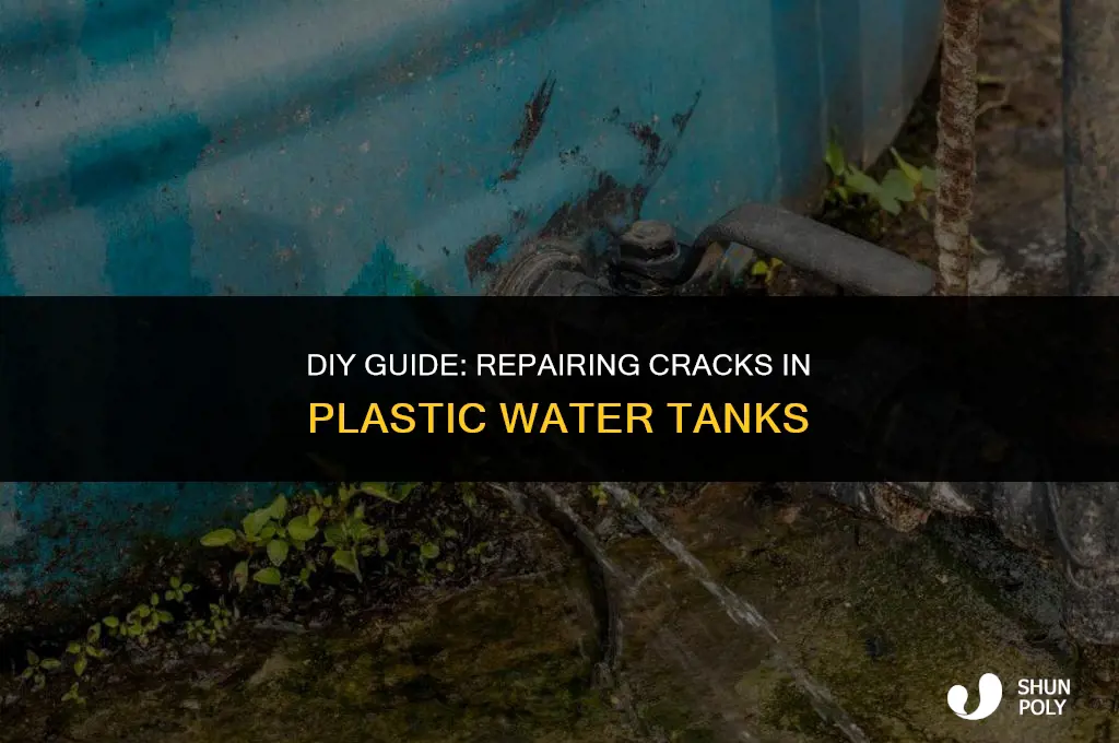 how to fix plastic water tank crack