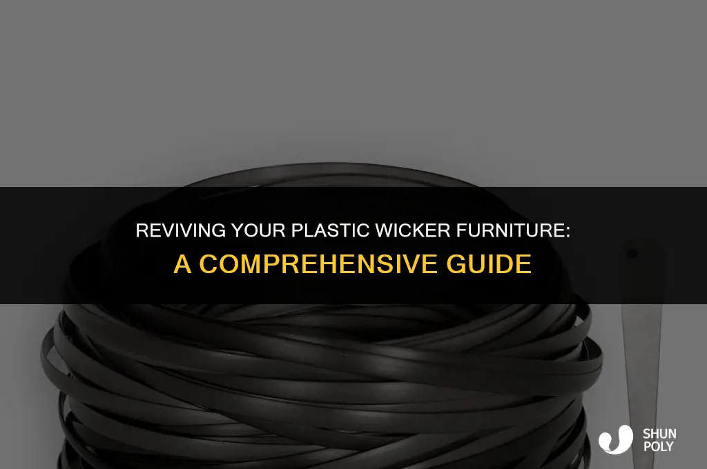how to fix plastic wicker outdoor furniture