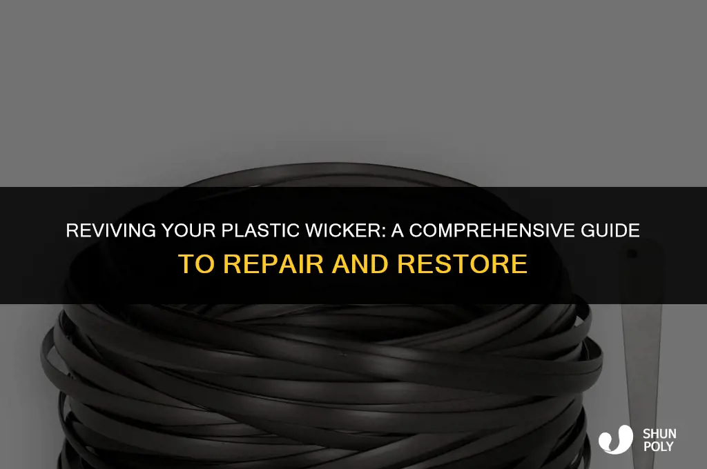 how to fix plastic wicker