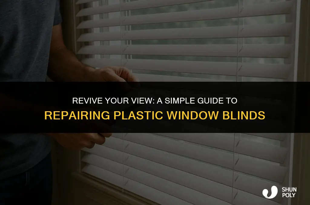 how to fix plastic window blinds