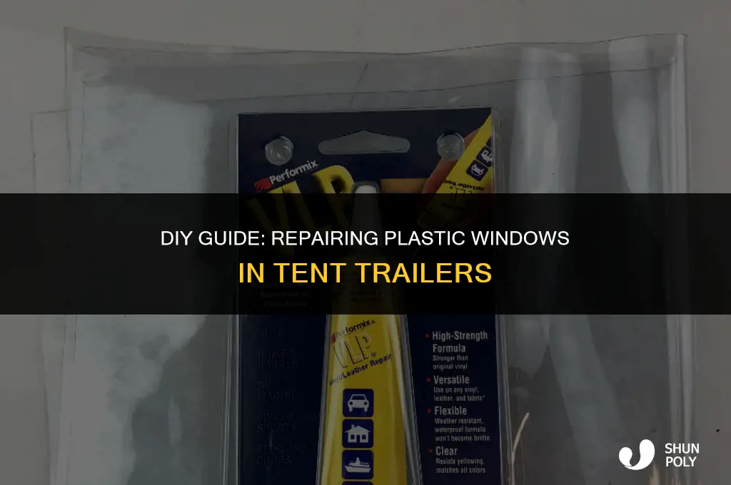 how to fix plastic windows in tent trailer