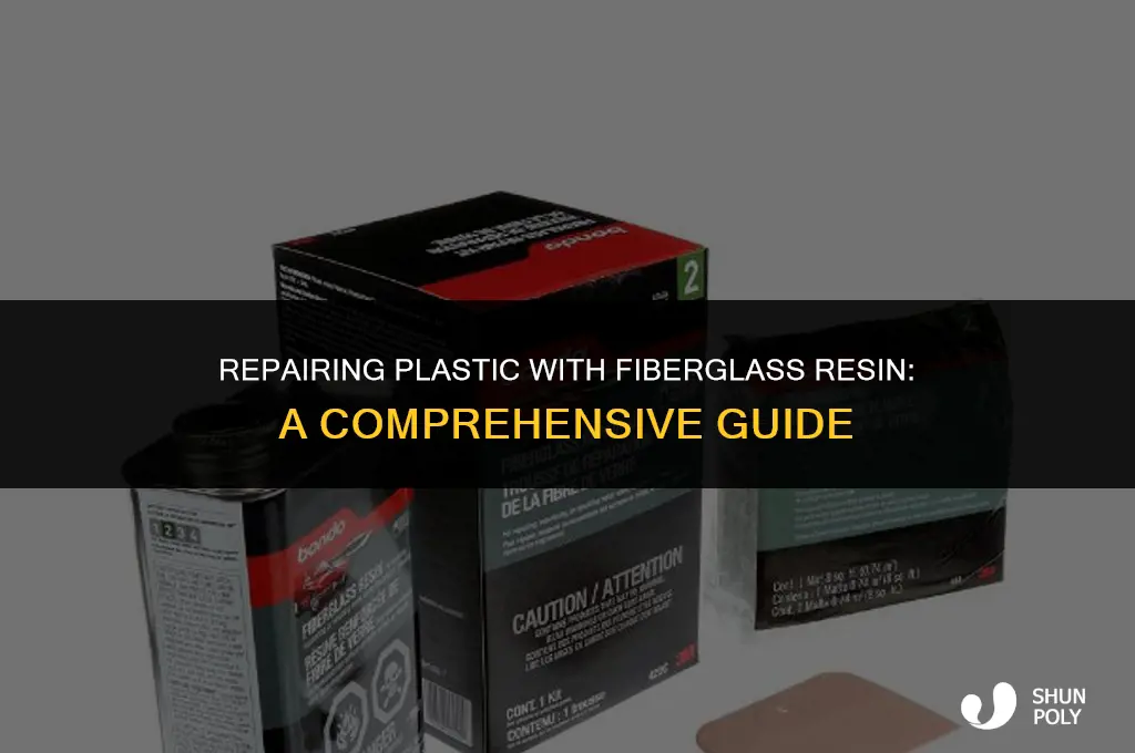 how to fix plastic with fiberglass resin