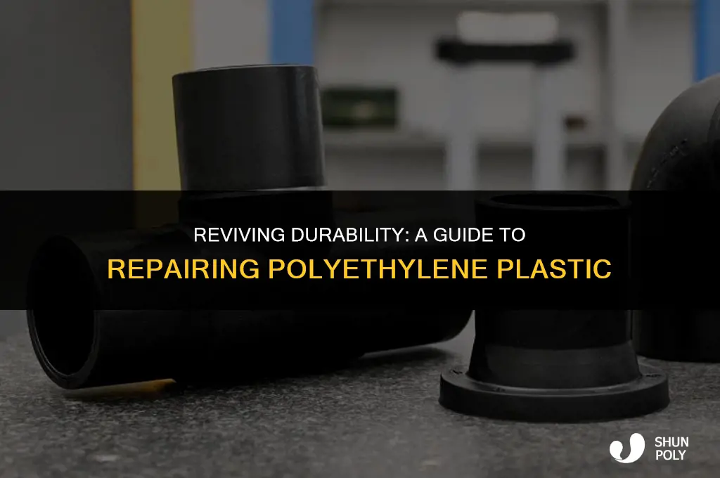 how to fix polyethylene plastic