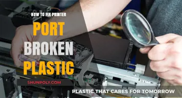 DIY Guide: Repairing Broken Plastic on Printer Ports