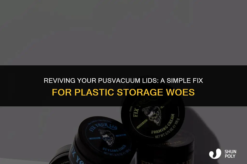 how to fix pusvacuum plastic storage lids