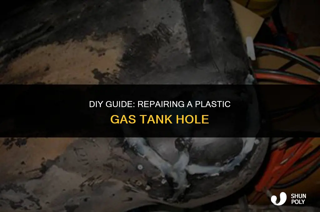 how to fix reapir a plastic gas tank hole