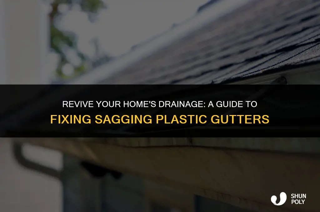 how to fix sagging plastic gutters