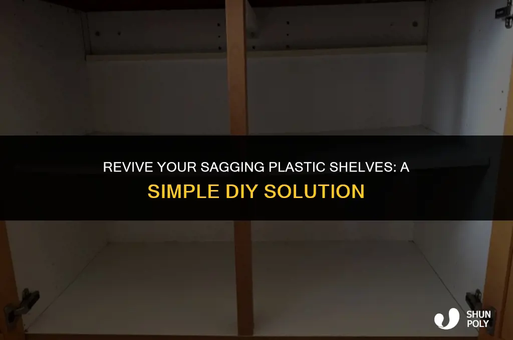 how to fix sagging plastic shelves