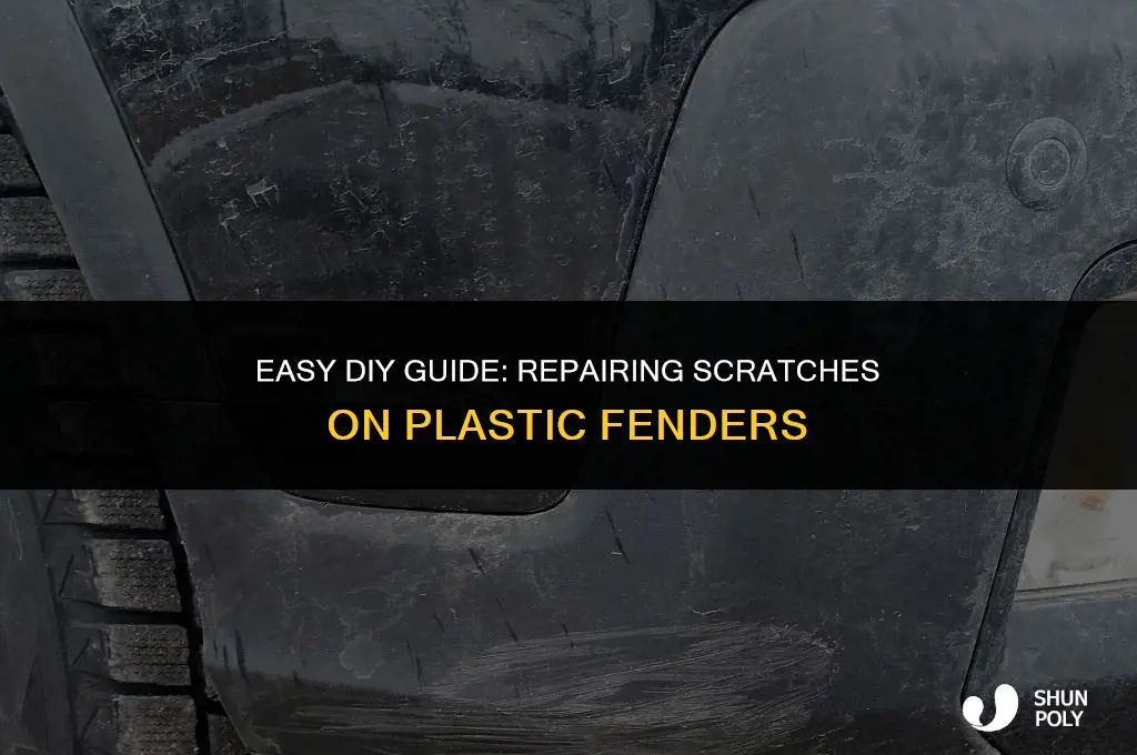 how to fix scratch on plastic fender
