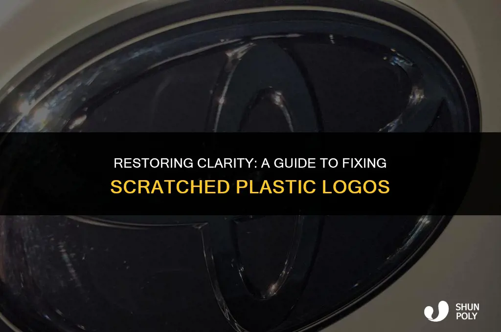 how to fix scratched plastic logos