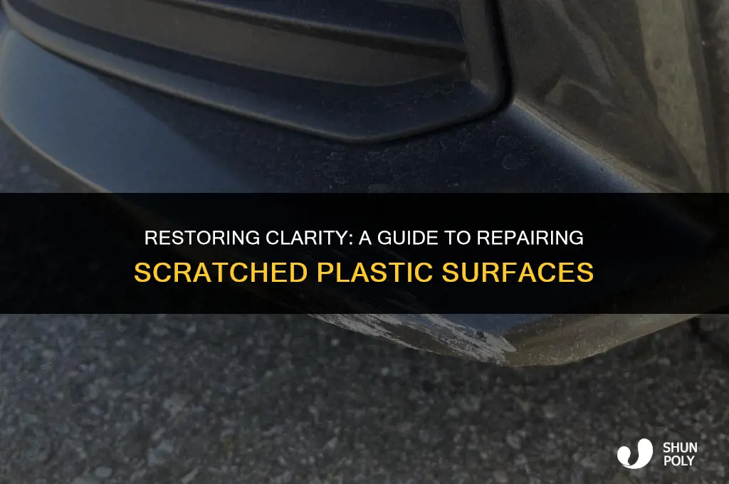 how to fix scratched plastic surface