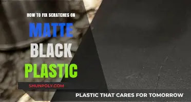 Restoring Matte Black Plastic: A Guide to Scratch Removal