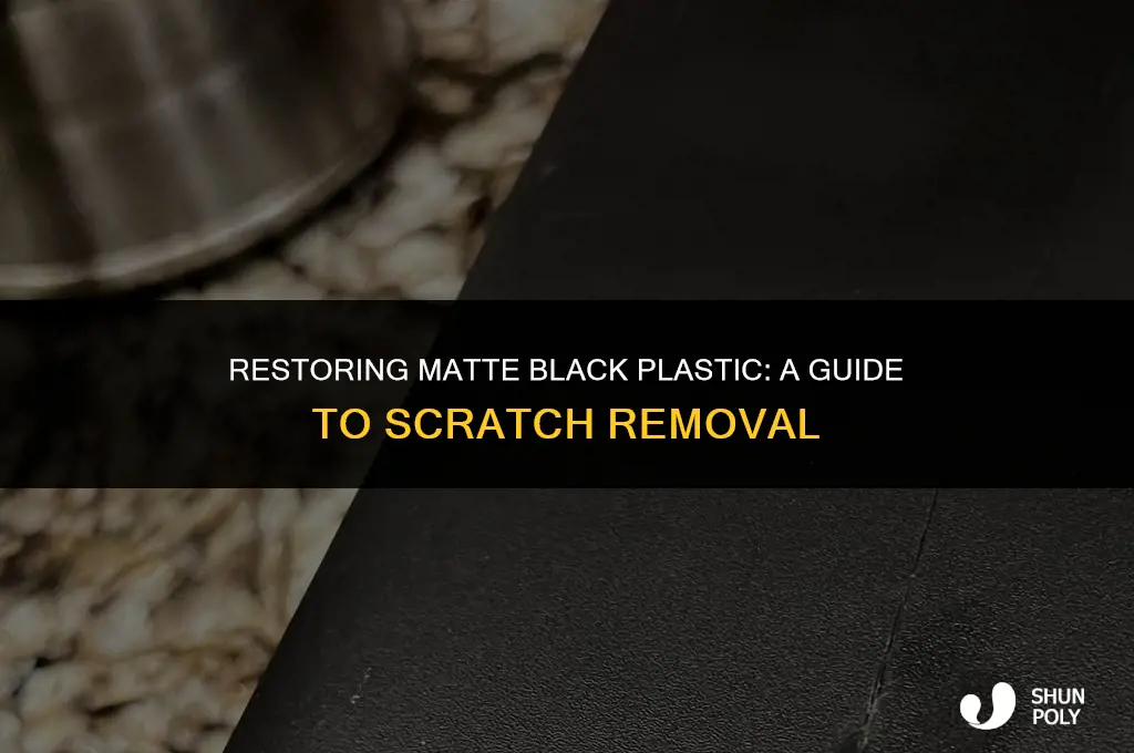 how to fix scratches on matte black plastic