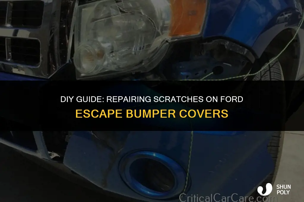 how to fix scratches on plastic bumper cover ford escape