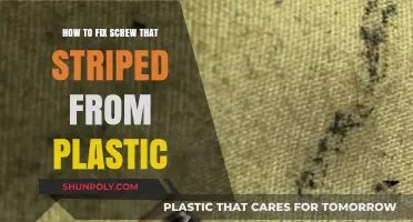 DIY Rescue: Fixing a Stripped Screw in Plastic - Tips and Tricks