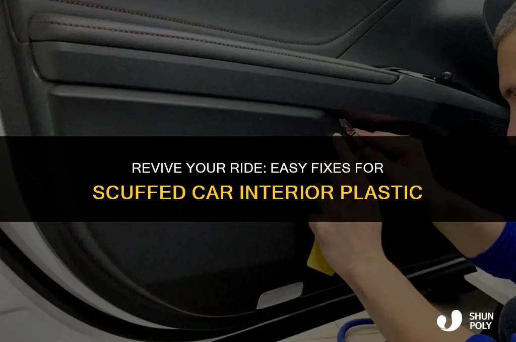 how to fix scuffed plastic in car interior