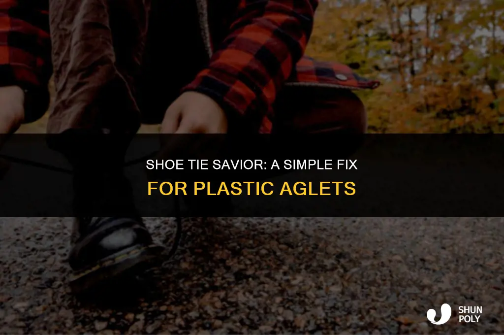 how to fix shoe tie plastic ends