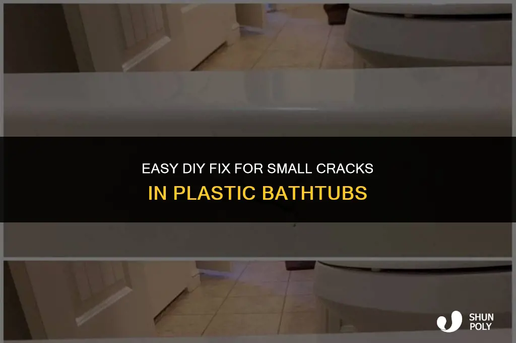 how to fix small crack in plastic bathtub