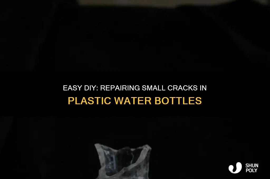 how to fix small crack in plastic water bottoel