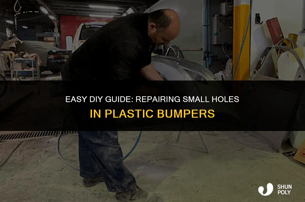 how to fix small hole in plastic bumper