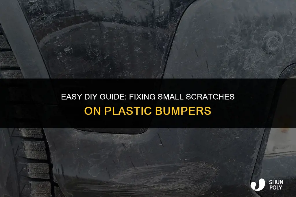 how to fix small scratch on plastic bumper