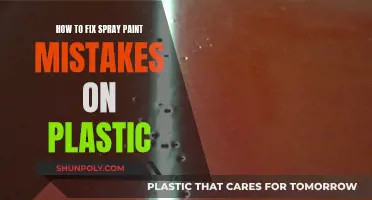 Fixing Spray Paint Slip-ups on Plastic: Expert Guide
