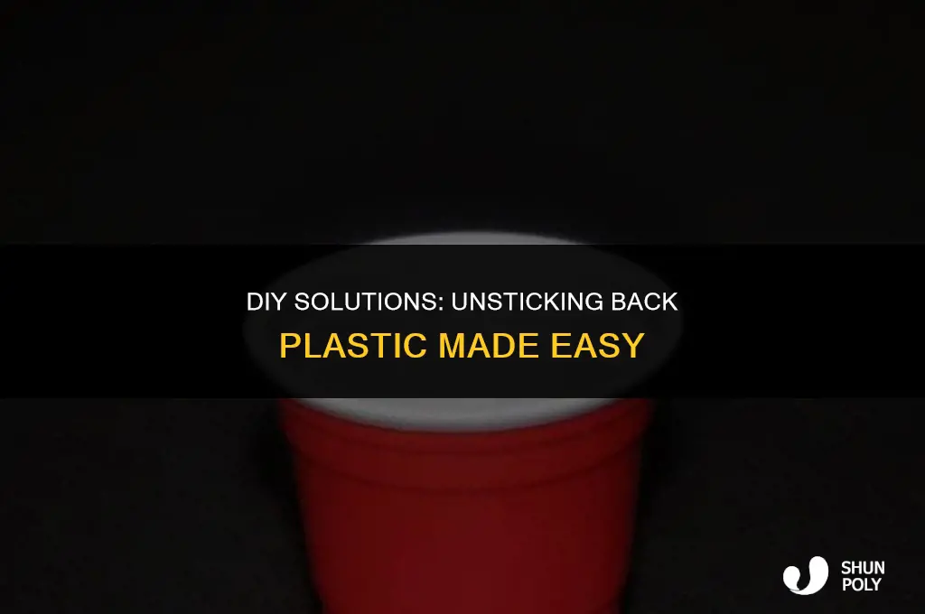 how to fix sticky back plastic