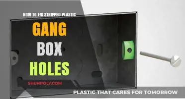 DIY Guide: Repairing Stripped Plastic Gang Box Holes