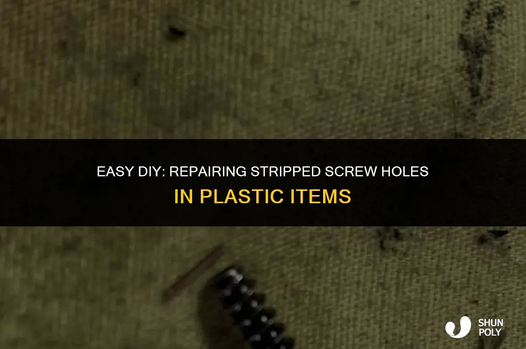 how to fix stripped screw hole in plastic