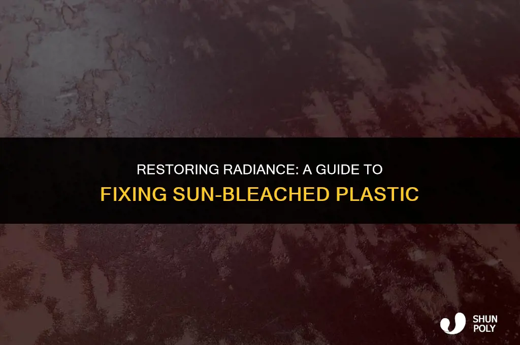 how to fix sun bleached plastic