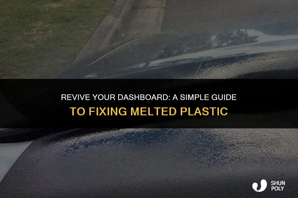 how to fix the melt plastic on dashboard
